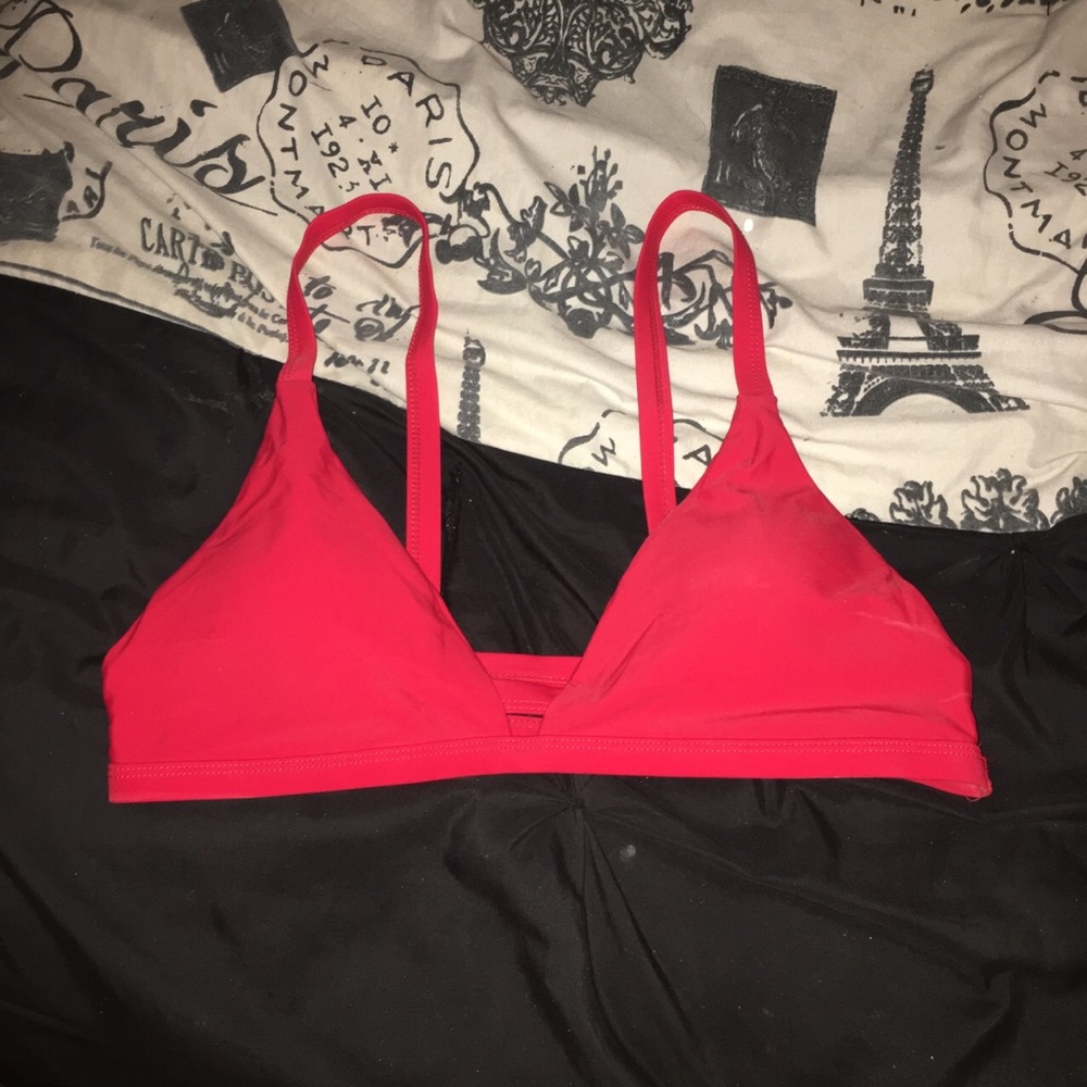 Red Zaful bikini top